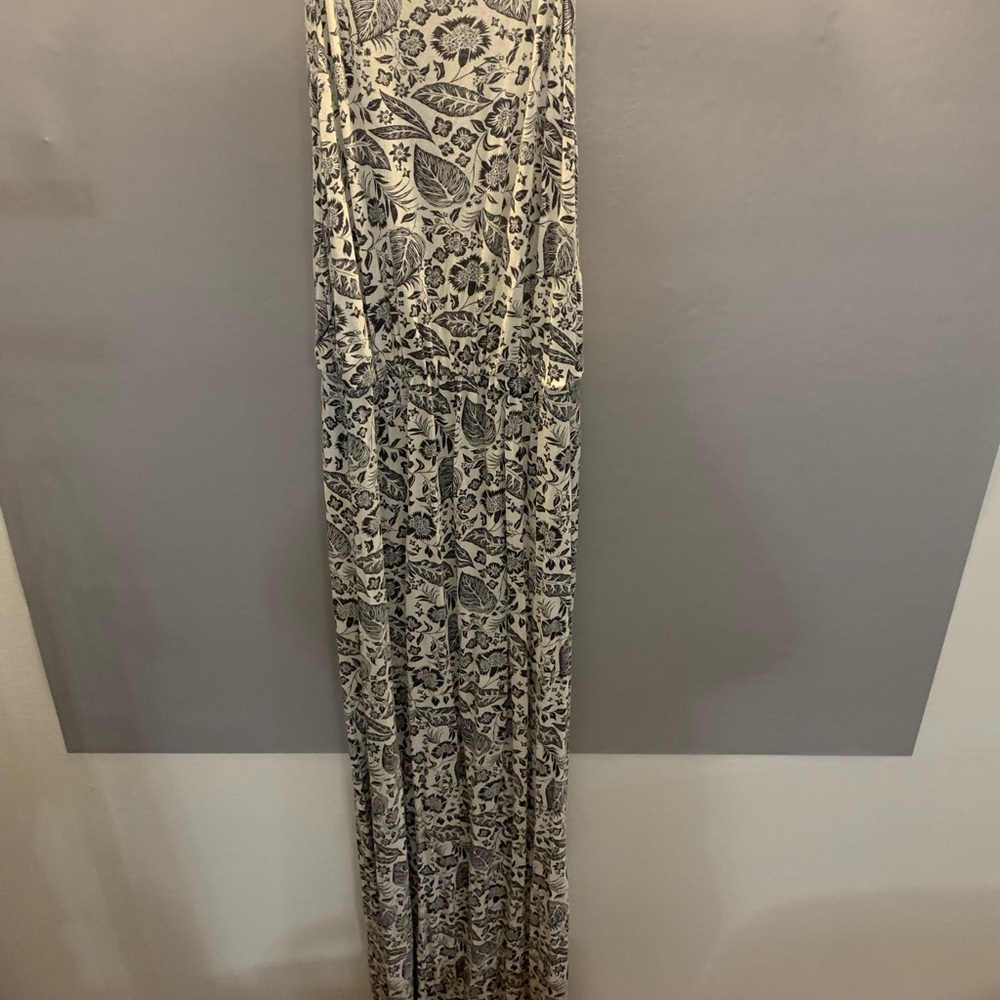 Paisley leaf maxi dress